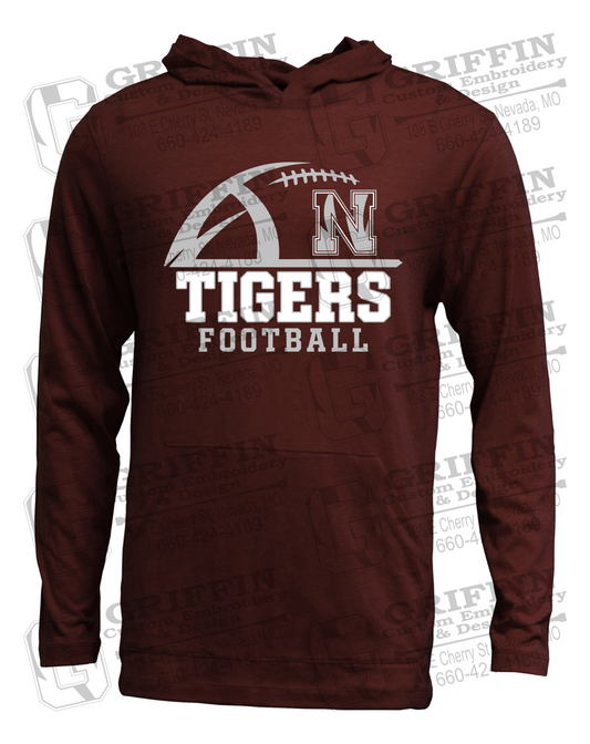 Soft-Tek T-Shirt Hoodie - Football - Nevada Tigers 27-B
