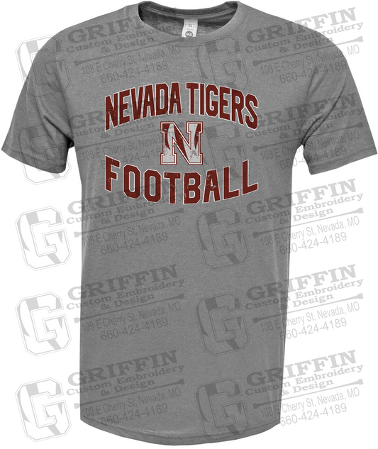 Soft-Tek Short Sleeve T-Shirt - Football - Nevada Tigers 27-C