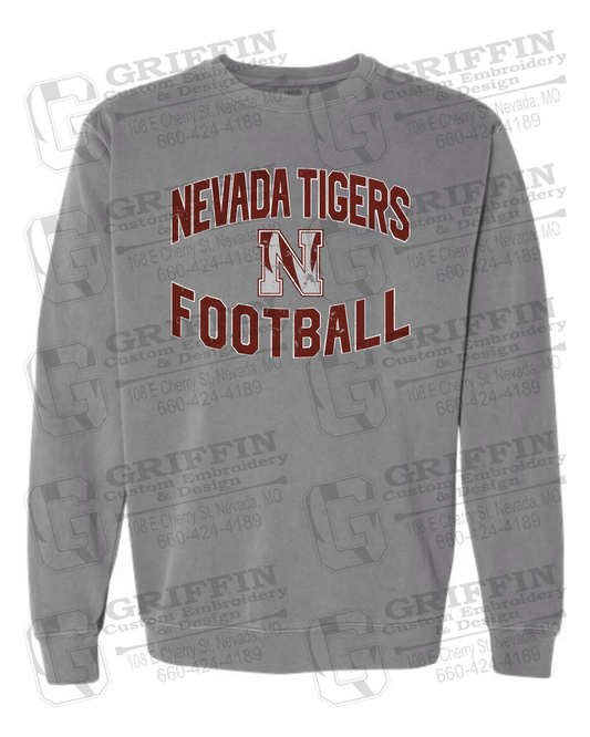 Comfort Colors Crewneck Sweatshirt - Football - Nevada Tigers 27-C