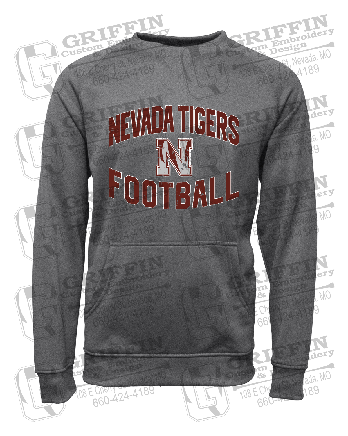 Performance Fleece Sweatshirt - Football - Nevada Tigers 27-C