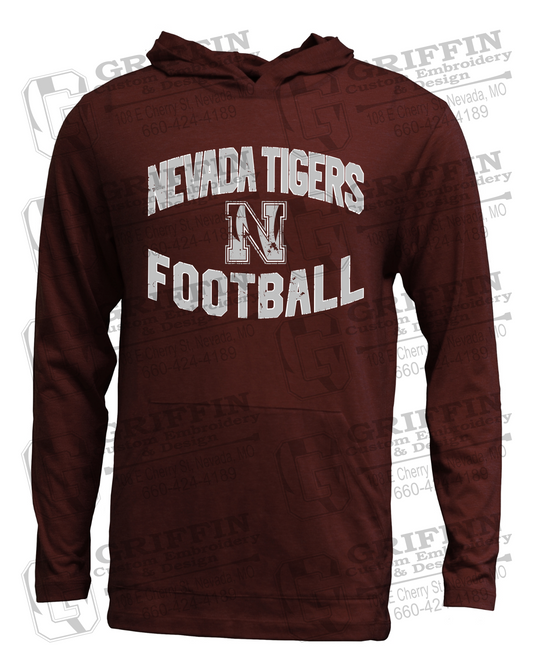 Soft-Tek T-Shirt Hoodie - Football - Nevada Tigers 27-C