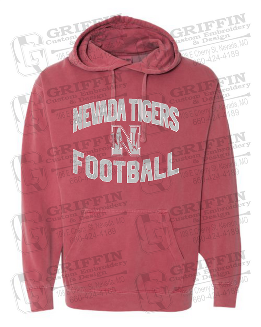 Comfort Colors Hoodie - Football - Nevada Tigers 27-C