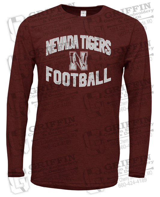Soft-Tek Long Sleeve T-Shirt - Football - Nevada Tigers 27-C