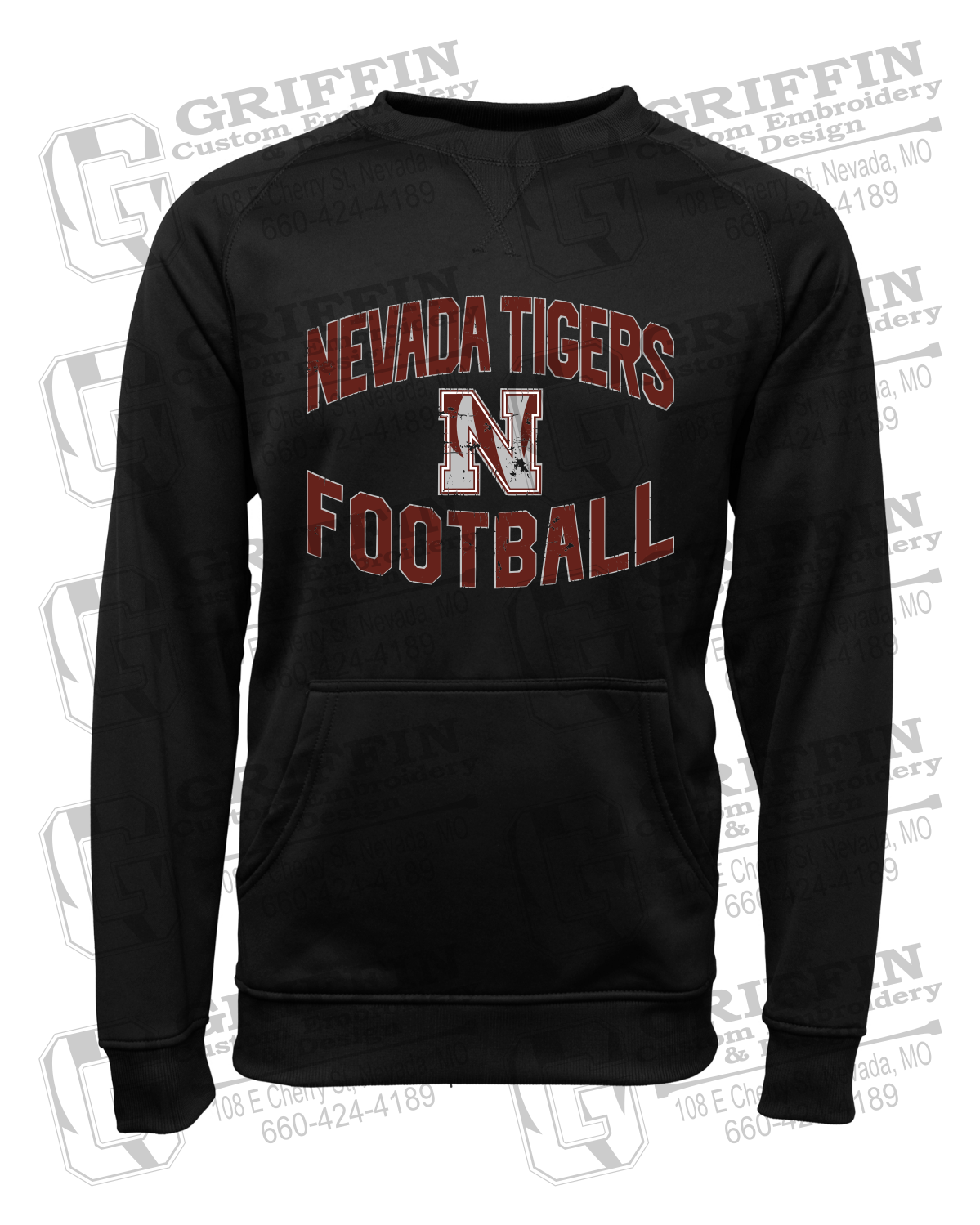 Performance Fleece Sweatshirt - Football - Nevada Tigers 27-C