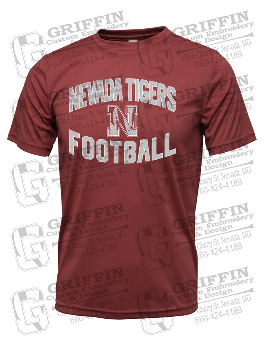 Dry-Fit Short Sleeve T-Shirt - Football - Nevada Tigers 27-C