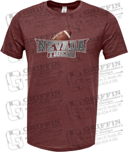 Soft-Tek Short Sleeve T-Shirt - Football - Nevada Tigers 27-E