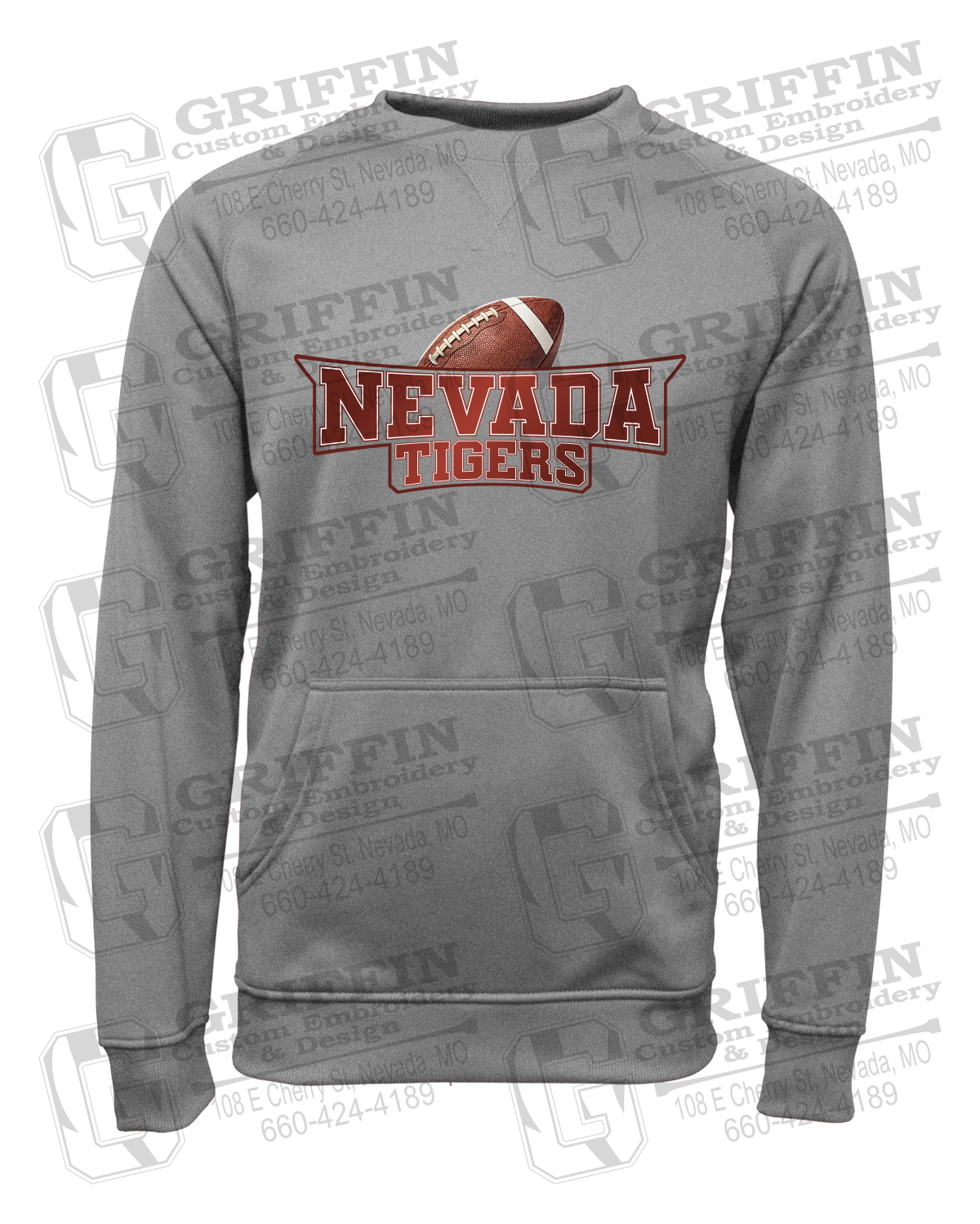 Performance Fleece Sweatshirt - Football - Nevada Tigers 27-E