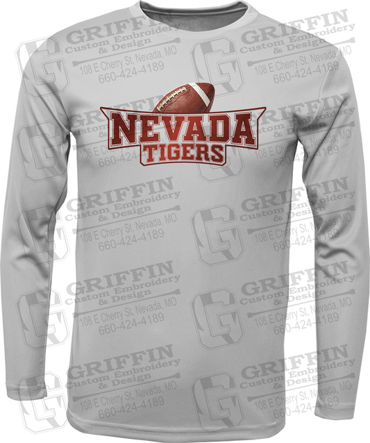 Toddler Dry-Fit Long Sleeve T-Shirt - Football - Nevada Tigers 27-E