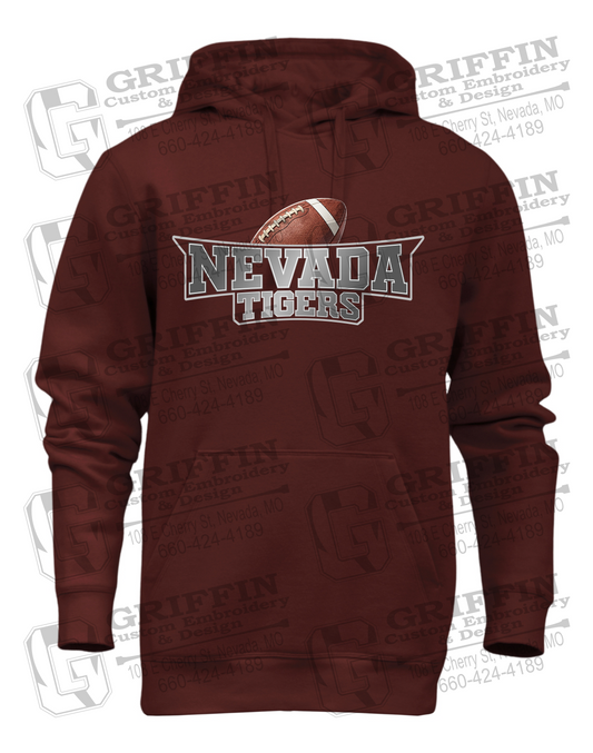 Heavyweight Fleece Hoodie - Football - Nevada Tigers 27-E