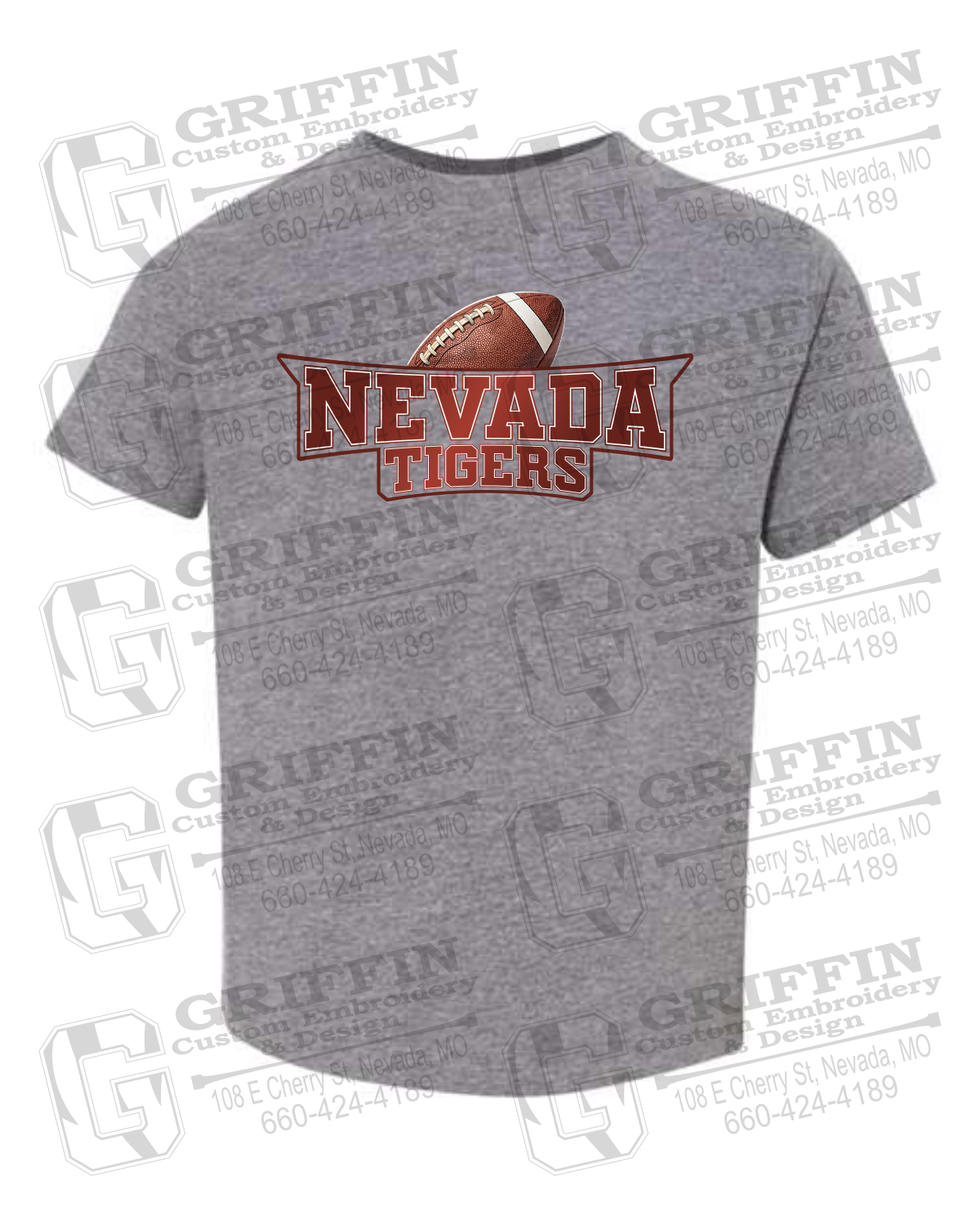 Toddler/Infant Cotton T-Shirt - Football - Nevada Tigers 27-E