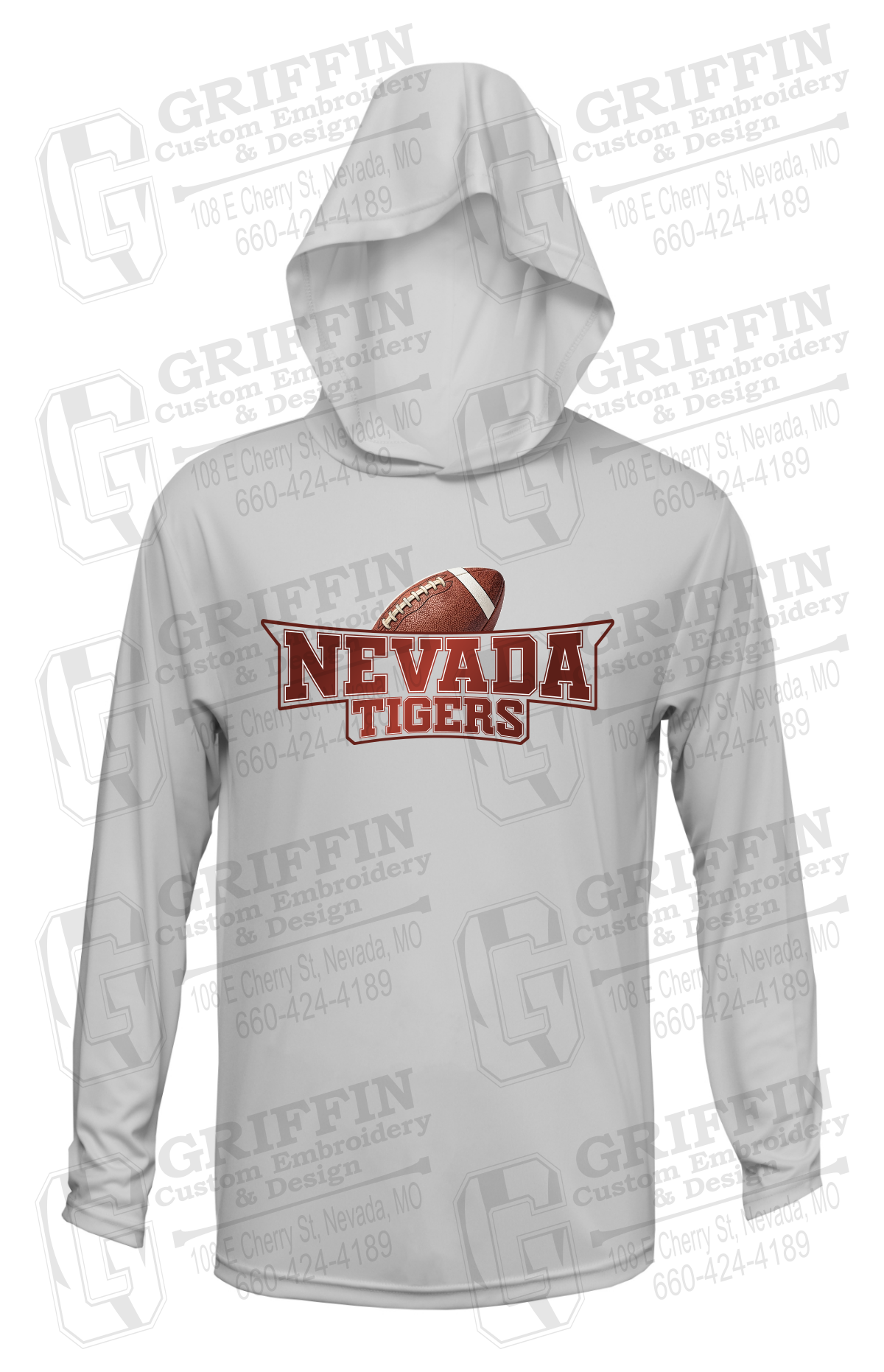 Dry-Fit T-Shirt Hoodie - Football - Nevada Tigers 27-E