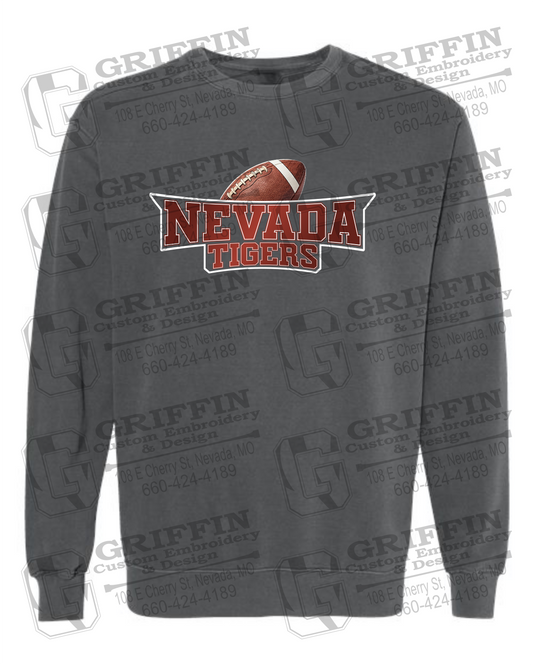 Comfort Colors Crewneck Sweatshirt - Football - Nevada Tigers 27-E