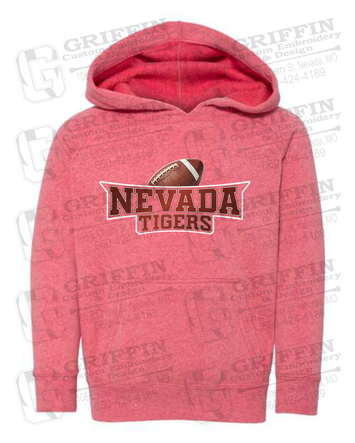 Toddler Hoodie - Football - Nevada Tigers 27-E