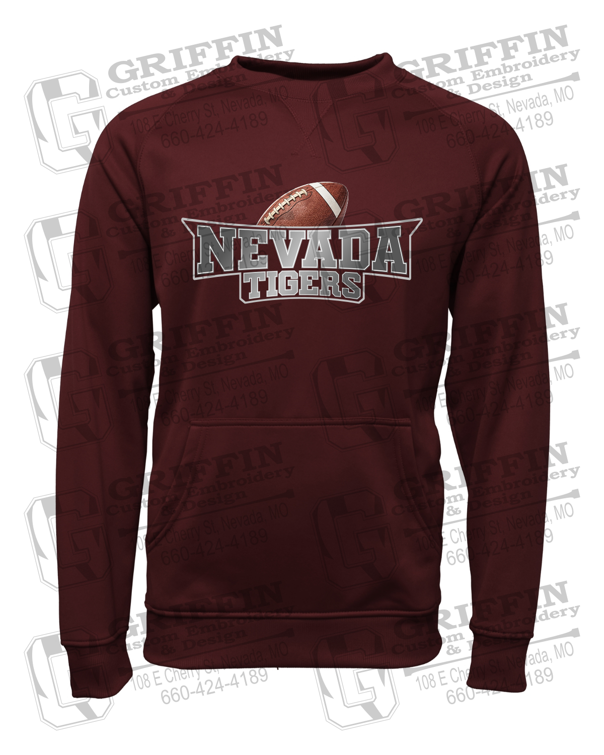 Performance Fleece Sweatshirt - Football - Nevada Tigers 27-E