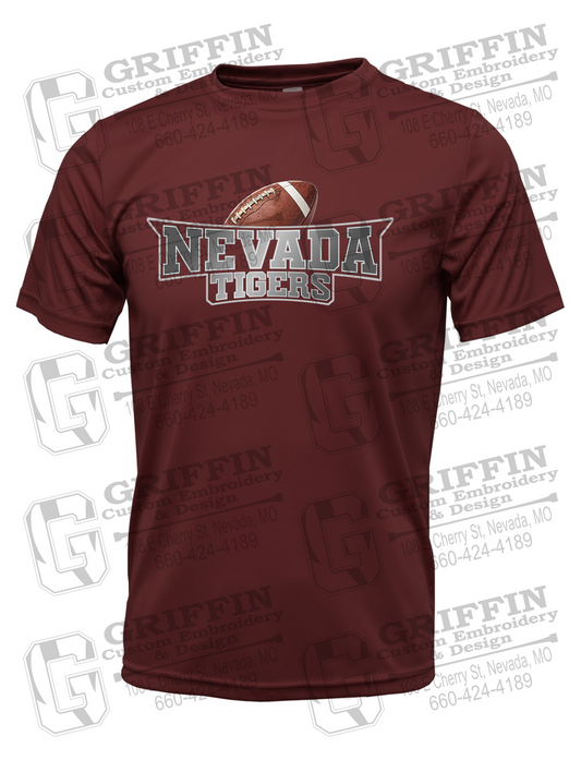Dry-Fit Short Sleeve T-Shirt - Football - Nevada Tigers 27-E