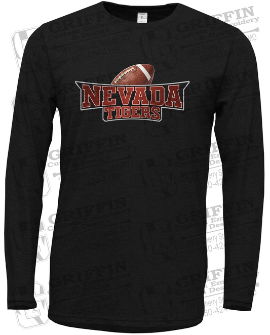 Soft-Tek Long Sleeve T-Shirt - Football - Nevada Tigers 27-E