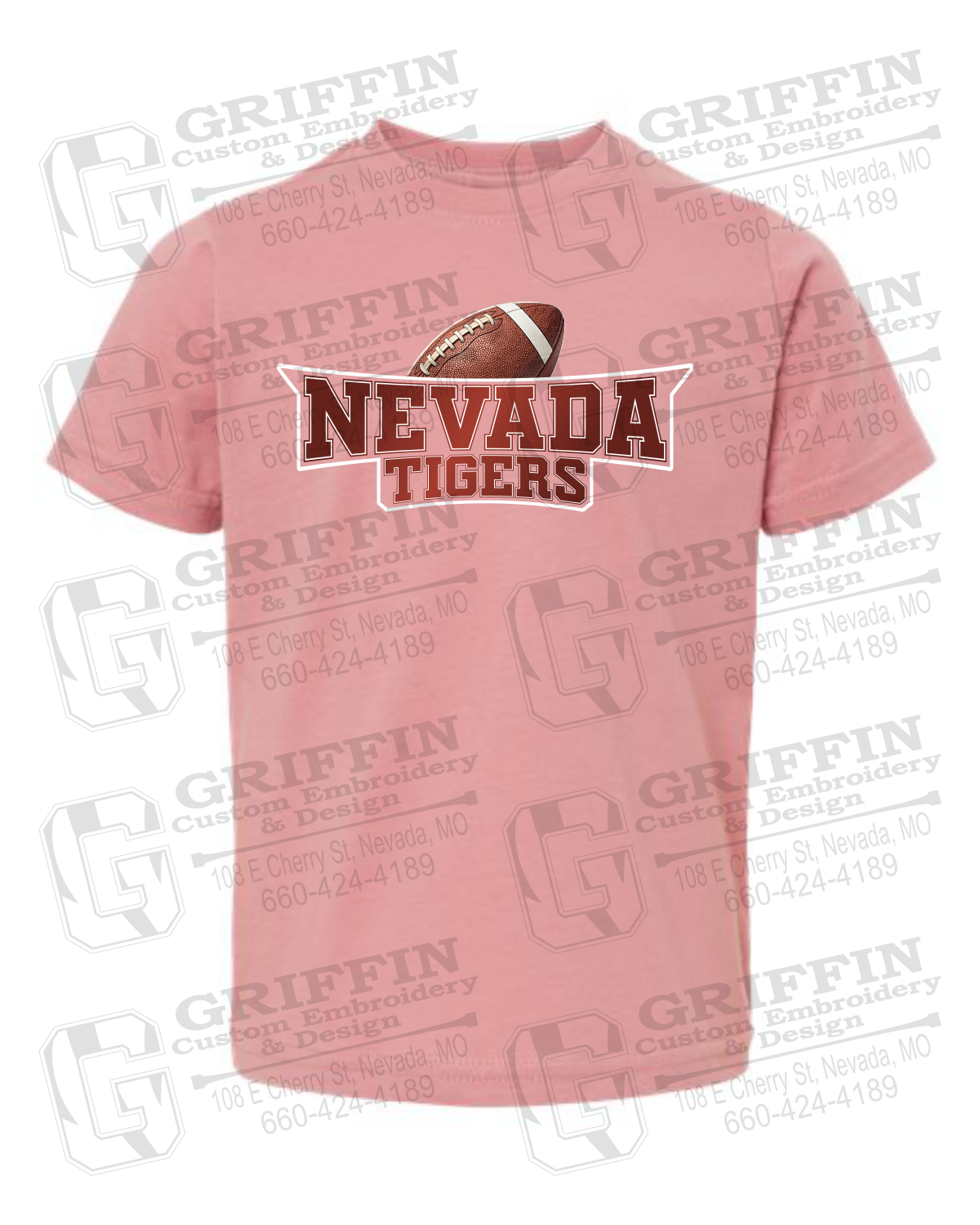 Toddler/Infant Cotton T-Shirt - Football - Nevada Tigers 27-E