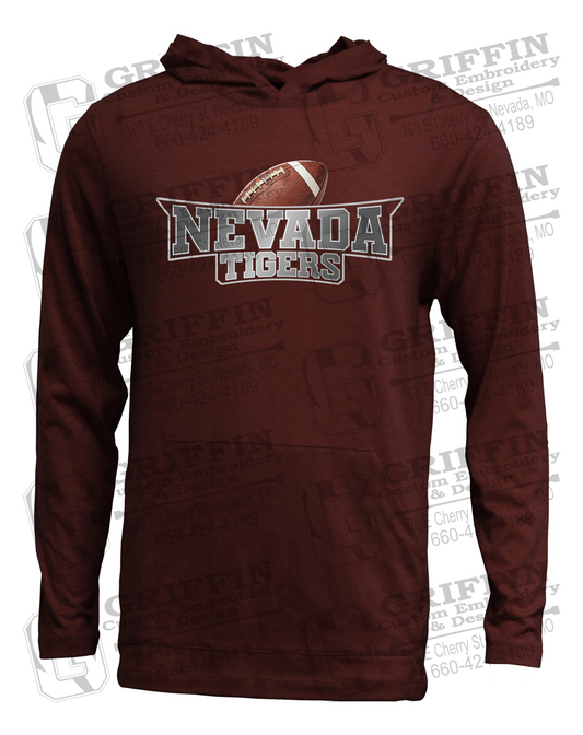 Soft-Tek T-Shirt Hoodie - Football - Nevada Tigers 27-E