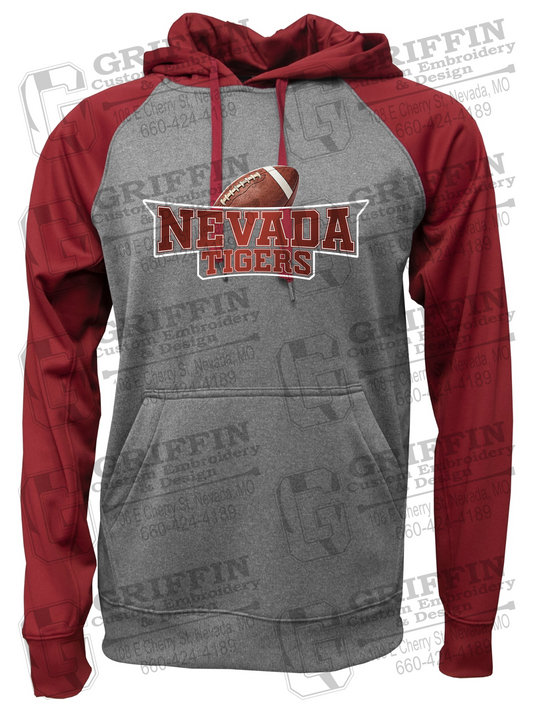 Performance Fleece Raglan Hoodie - Football - Nevada Tigers 27-E
