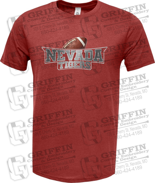 Soft-Tek Short Sleeve T-Shirt - Football - Nevada Tigers 27-E