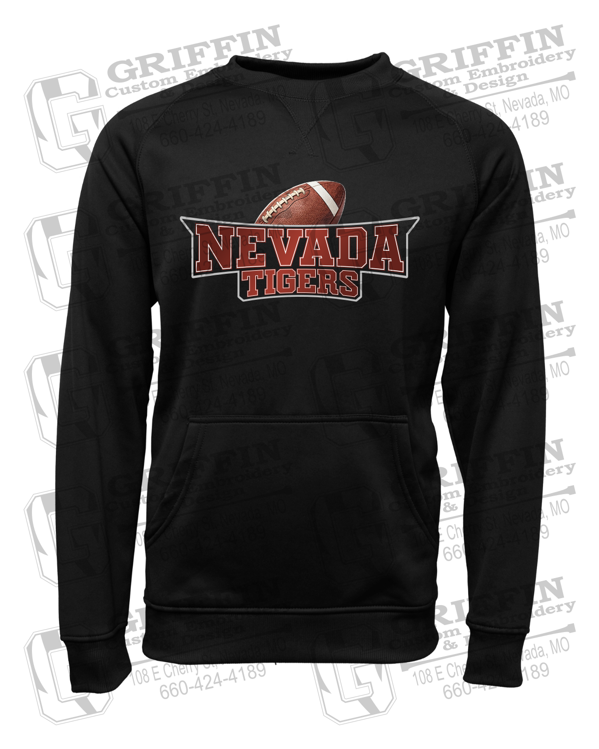 Performance Fleece Sweatshirt - Football - Nevada Tigers 27-E