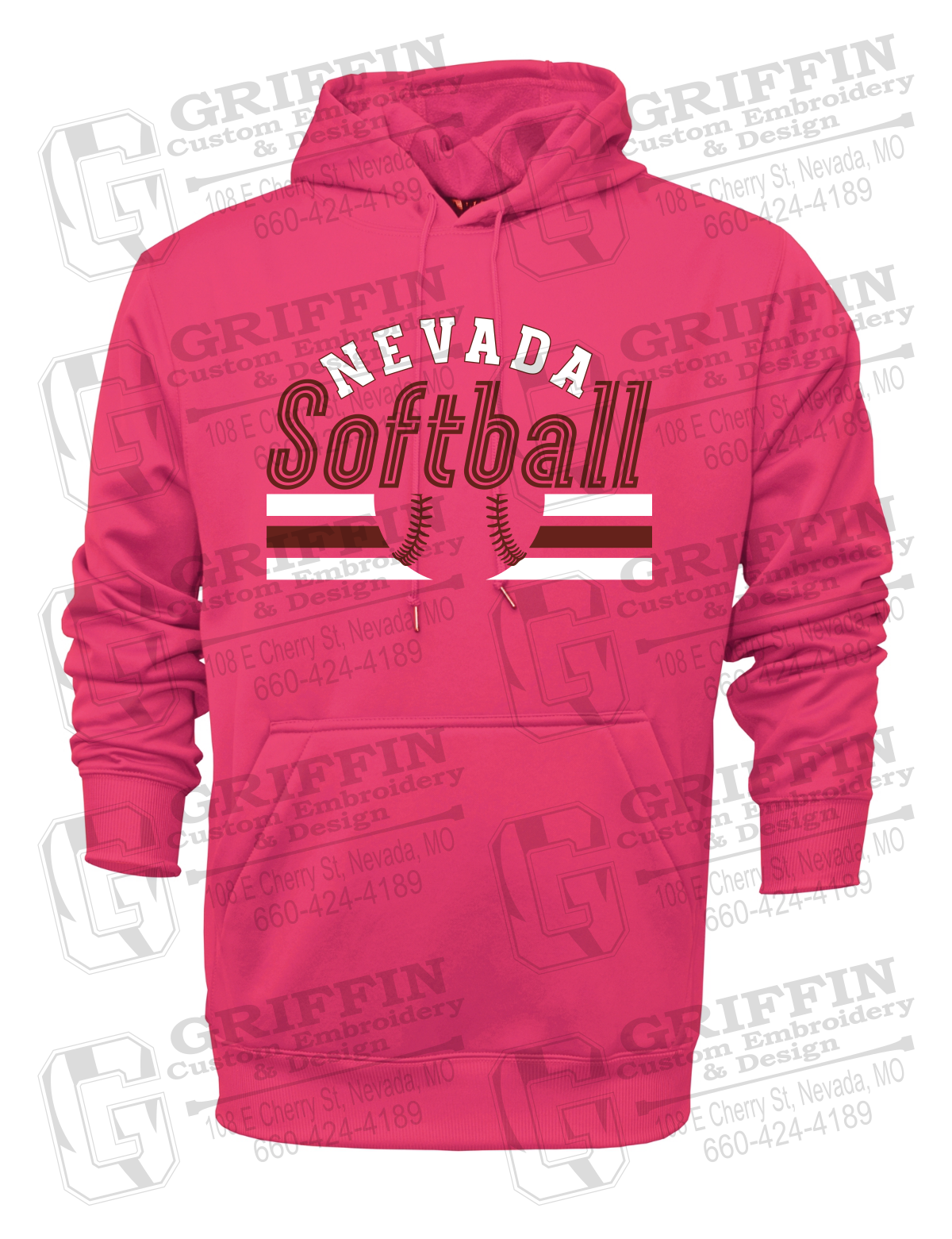 Performance Fleece Hoodie - Softball - Nevada Tigers 27-I