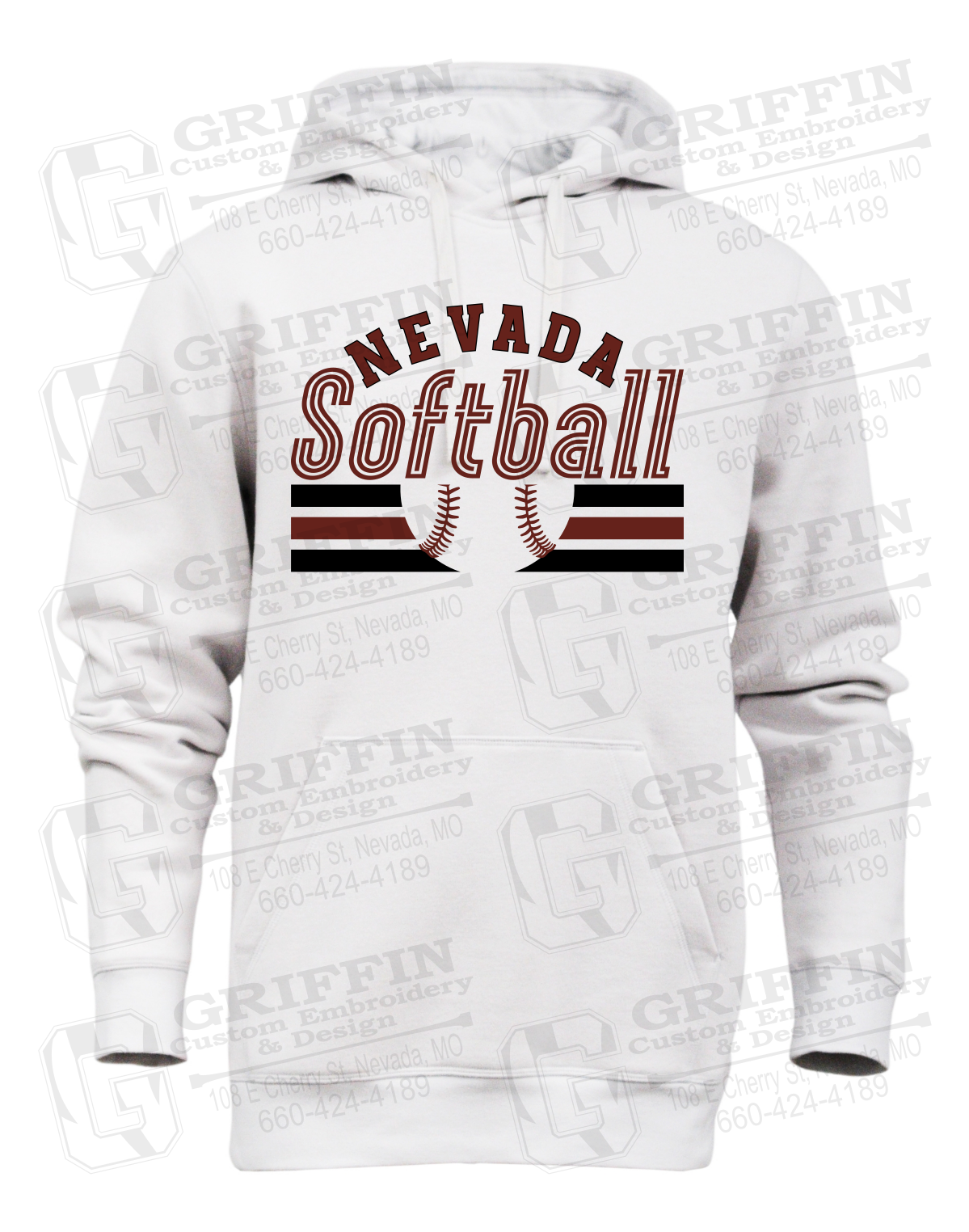 Heavyweight Fleece Hoodie - Softball - Nevada Tigers 27-I