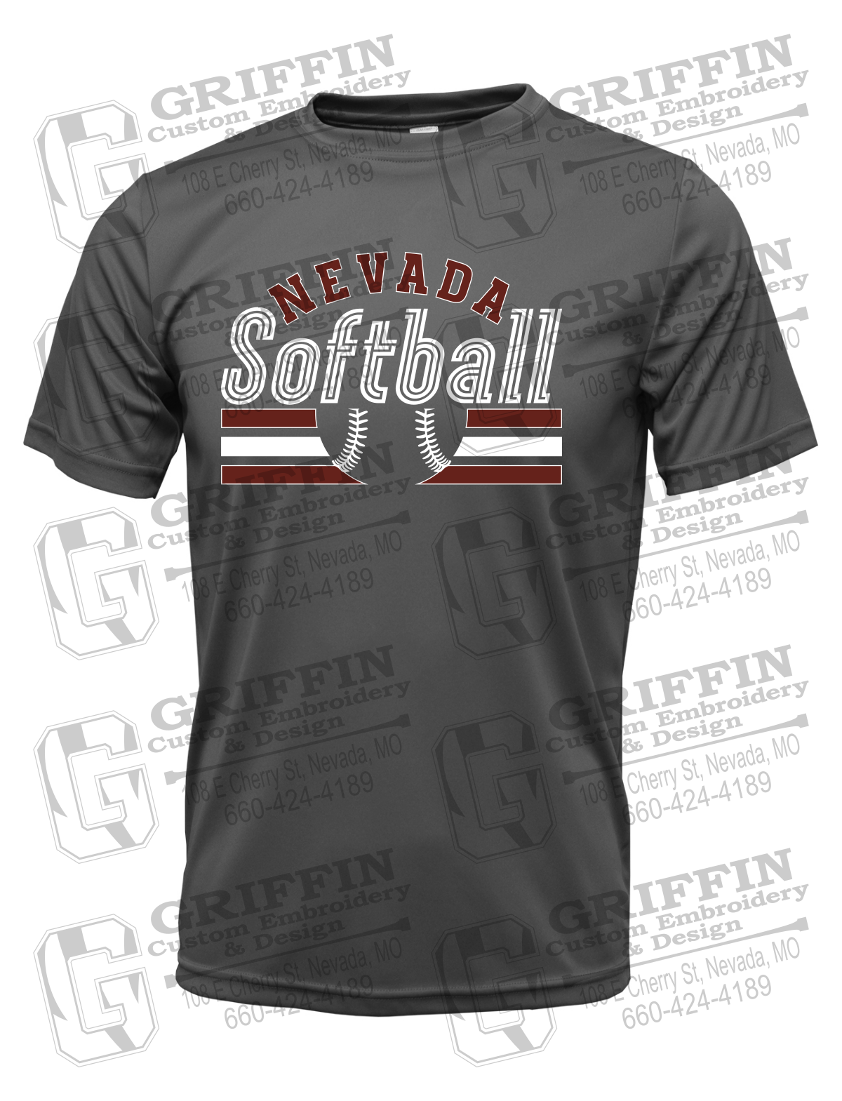 Dry-Fit Short Sleeve T-Shirt - Softball - Nevada Tigers 27-I