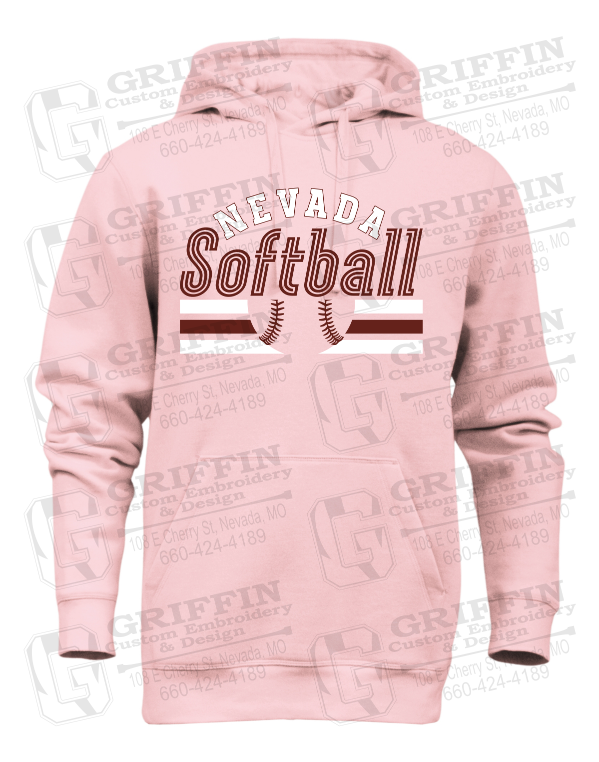 Heavyweight Fleece Hoodie - Softball - Nevada Tigers 27-I