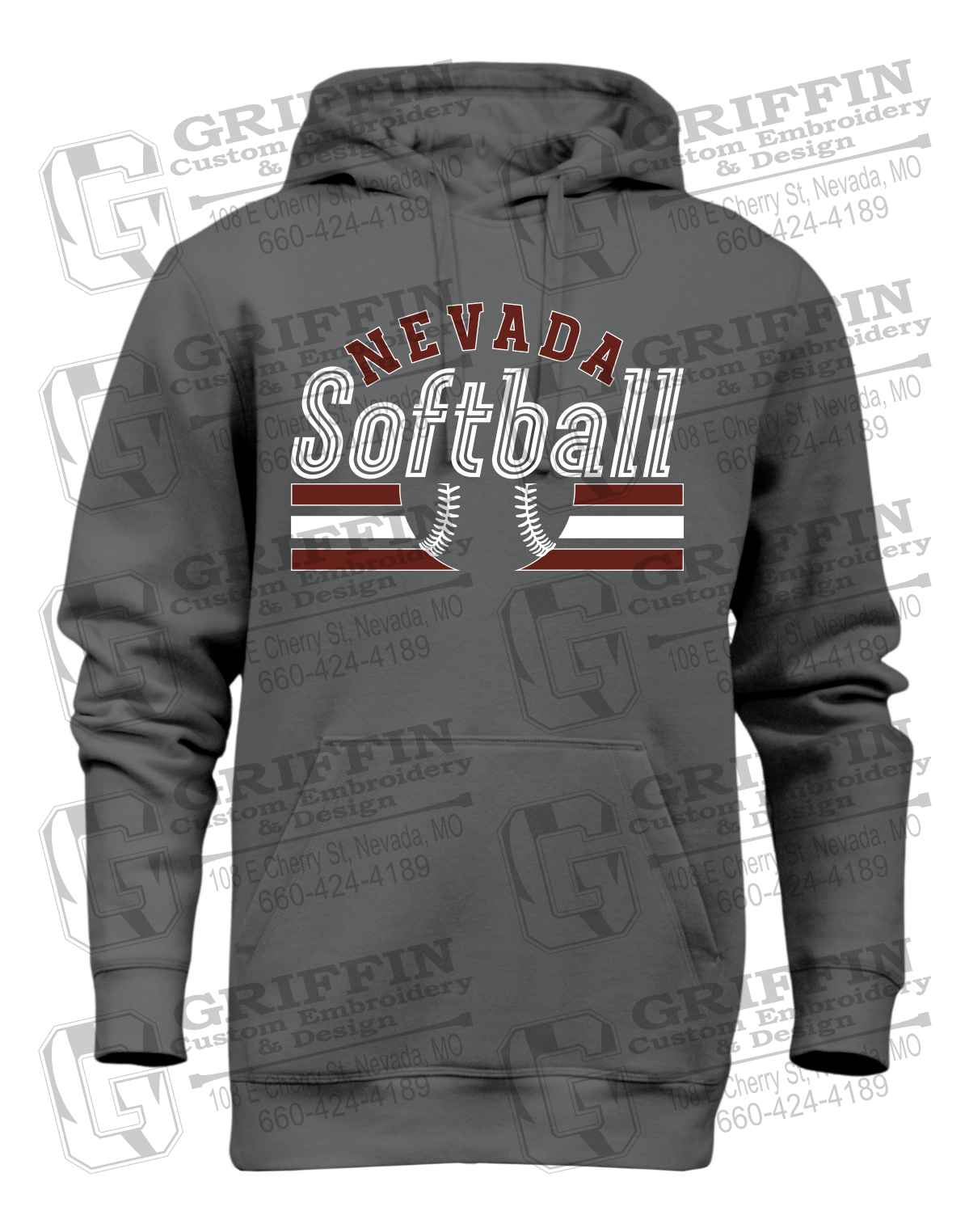Heavyweight Fleece Hoodie - Softball - Nevada Tigers 27-I