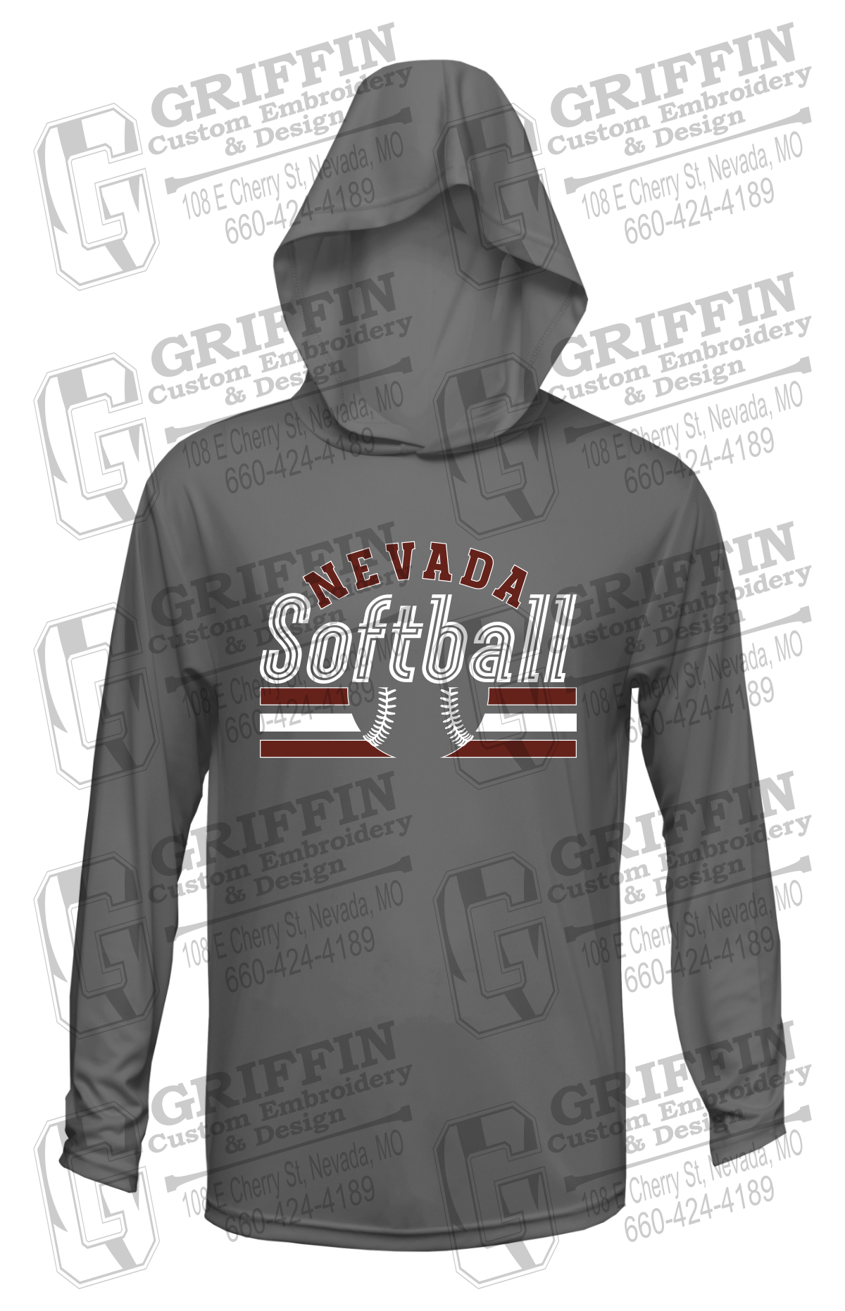 Dry-Fit T-Shirt Hoodie - Softball - Nevada Tigers 27-I