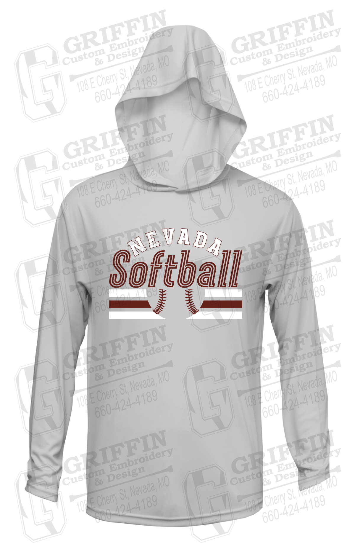 Dry-Fit T-Shirt Hoodie - Softball - Nevada Tigers 27-I