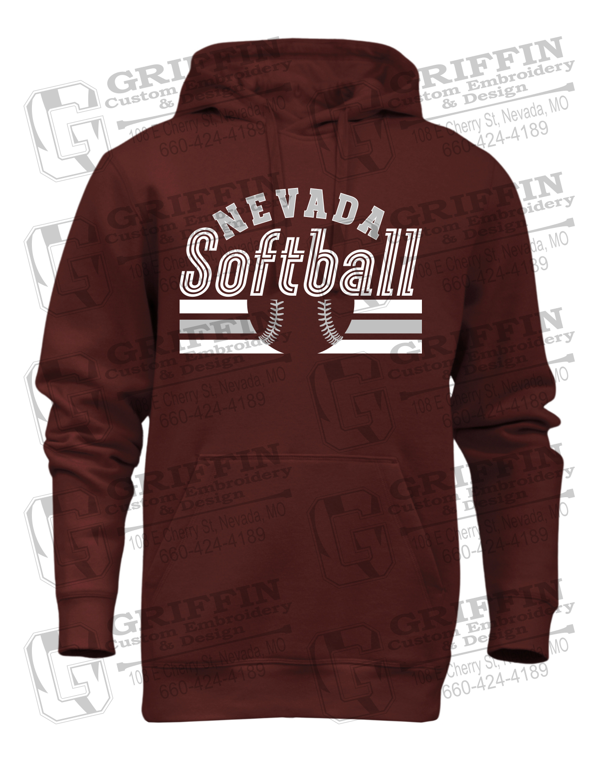 Heavyweight Fleece Hoodie - Softball - Nevada Tigers 27-I