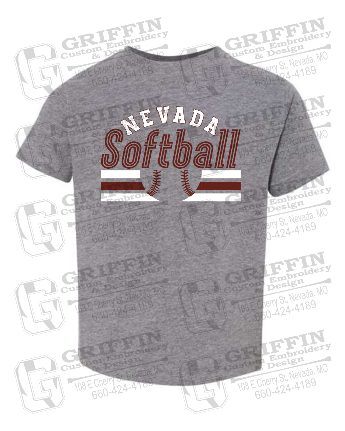 Toddler/Infant Cotton T-Shirt - Softball - Nevada Tigers 27-I