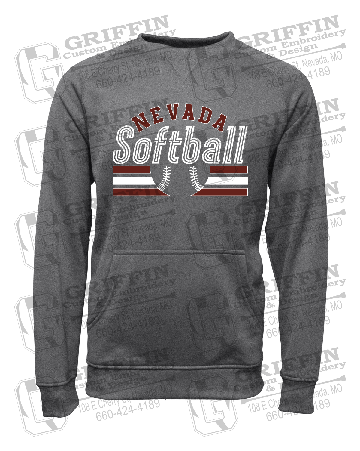 Performance Fleece Sweatshirt - Softball - Nevada Tigers 27-I