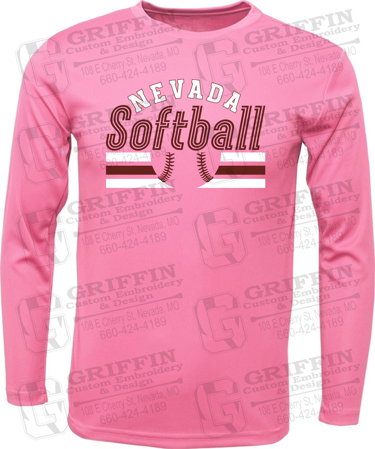 Toddler Dry-Fit Long Sleeve T-Shirt - Softball - Nevada Tigers 27-I