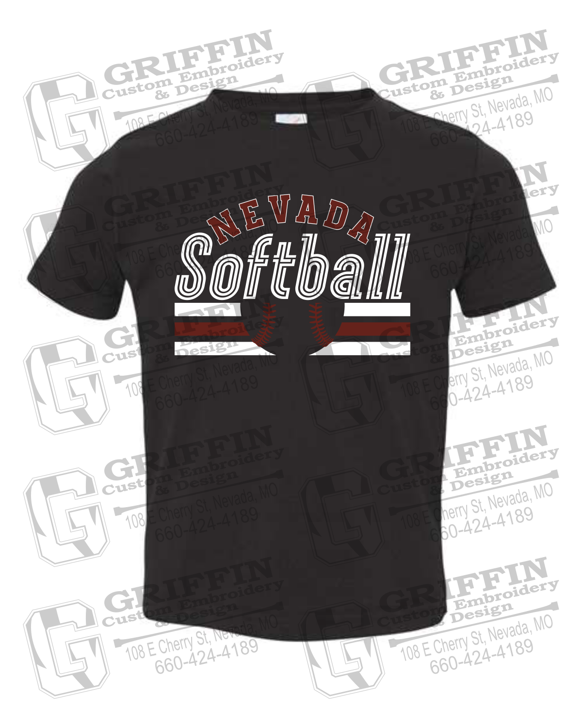 Toddler/Infant Cotton T-Shirt - Softball - Nevada Tigers 27-I