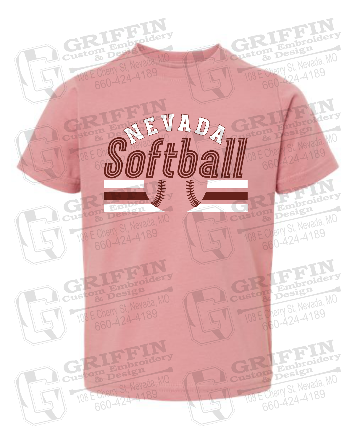 Toddler/Infant Cotton T-Shirt - Softball - Nevada Tigers 27-I
