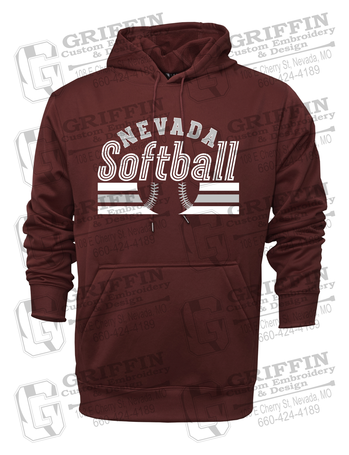 Performance Fleece Hoodie - Softball - Nevada Tigers 27-I