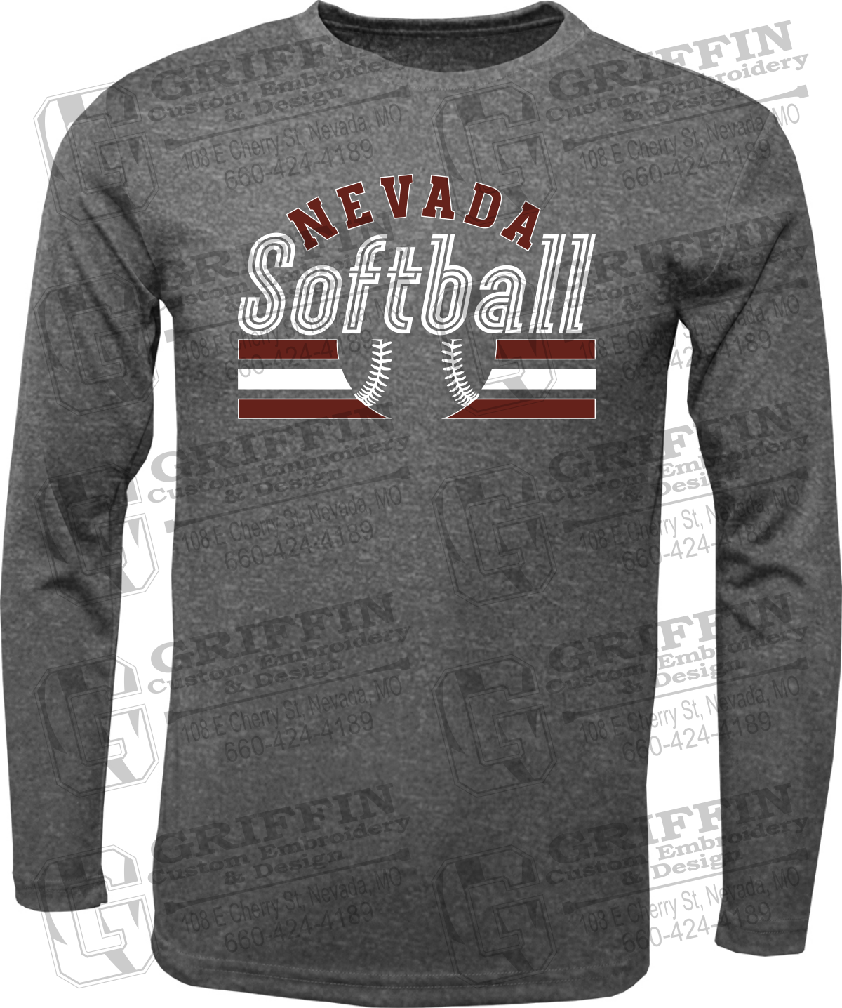Dry-Fit Long Sleeve T-Shirt - Softball - Nevada Tigers 27-I