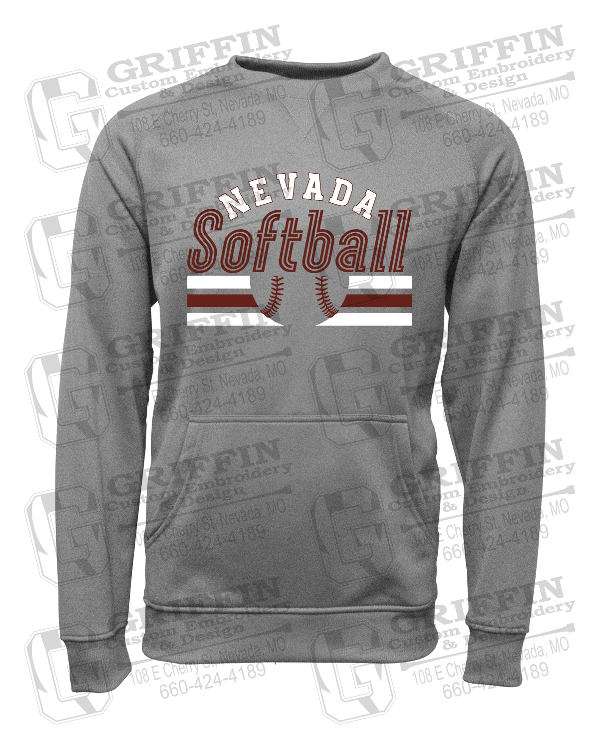 Performance Fleece Sweatshirt - Softball - Nevada Tigers 27-I