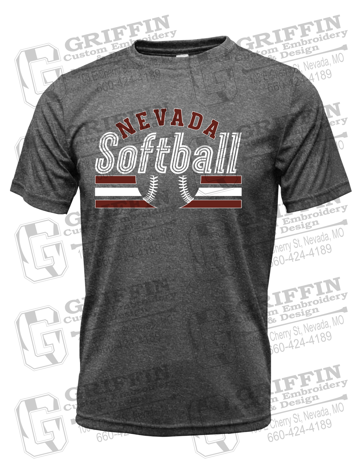 Dry-Fit Short Sleeve T-Shirt - Softball - Nevada Tigers 27-I