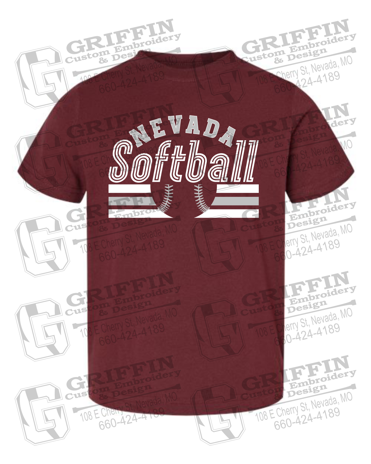 Toddler/Infant Cotton T-Shirt - Softball - Nevada Tigers 27-I