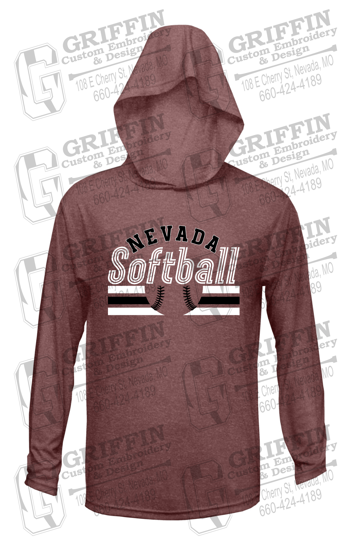Dry-Fit T-Shirt Hoodie - Softball - Nevada Tigers 27-I