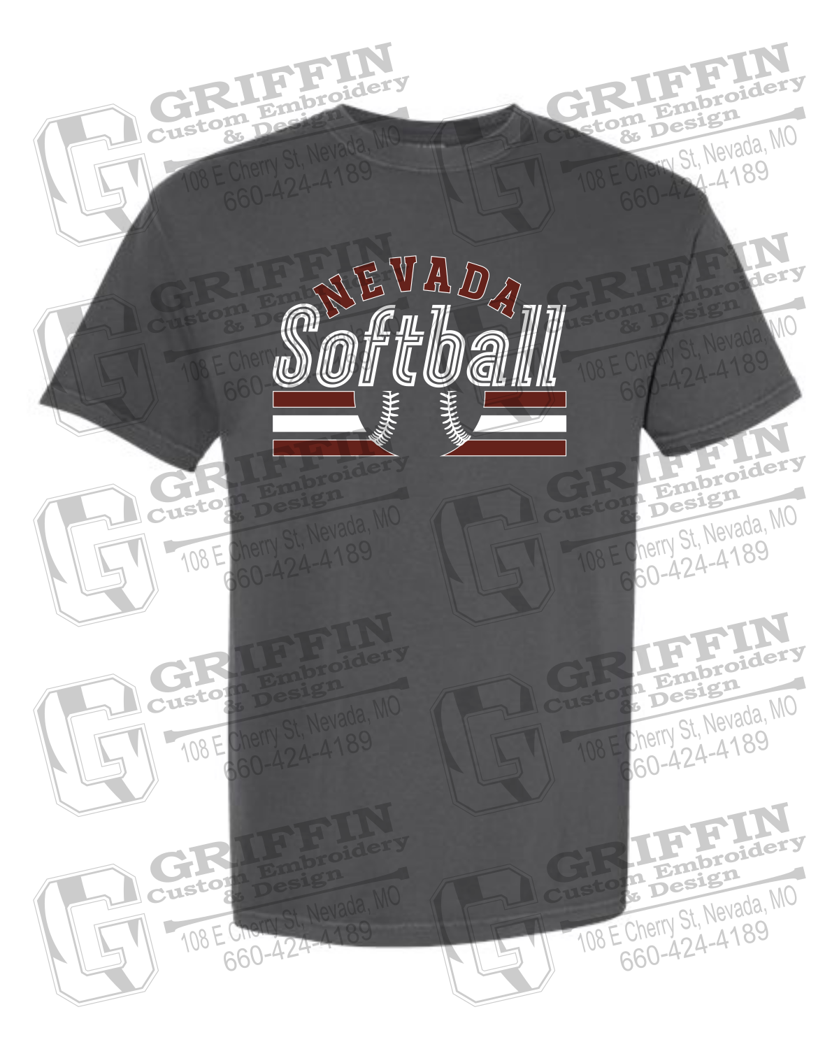 Comfort Colors Short Sleeve T-Shirt - Softball - Nevada Tigers 27-I