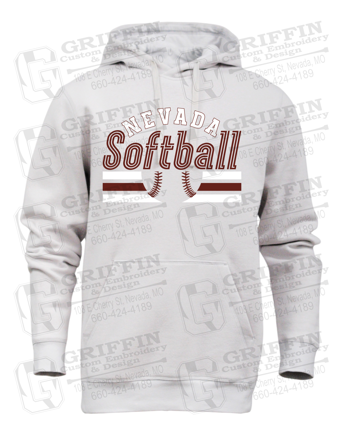 Heavyweight Fleece Hoodie - Softball - Nevada Tigers 27-I