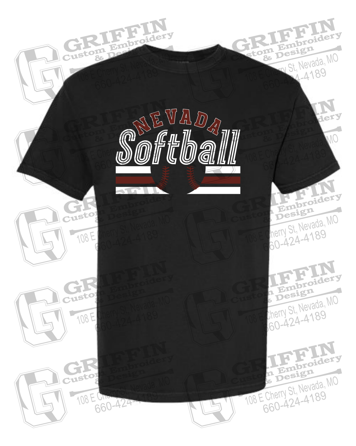 Comfort Colors Short Sleeve T-Shirt - Softball - Nevada Tigers 27-I