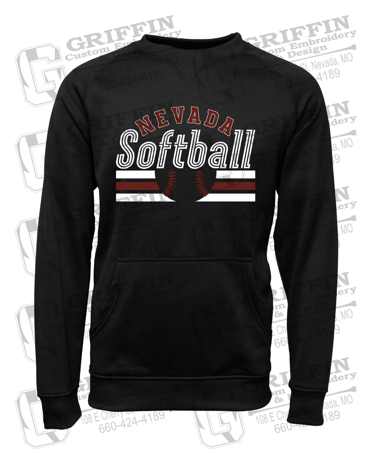 Performance Fleece Sweatshirt - Softball - Nevada Tigers 27-I