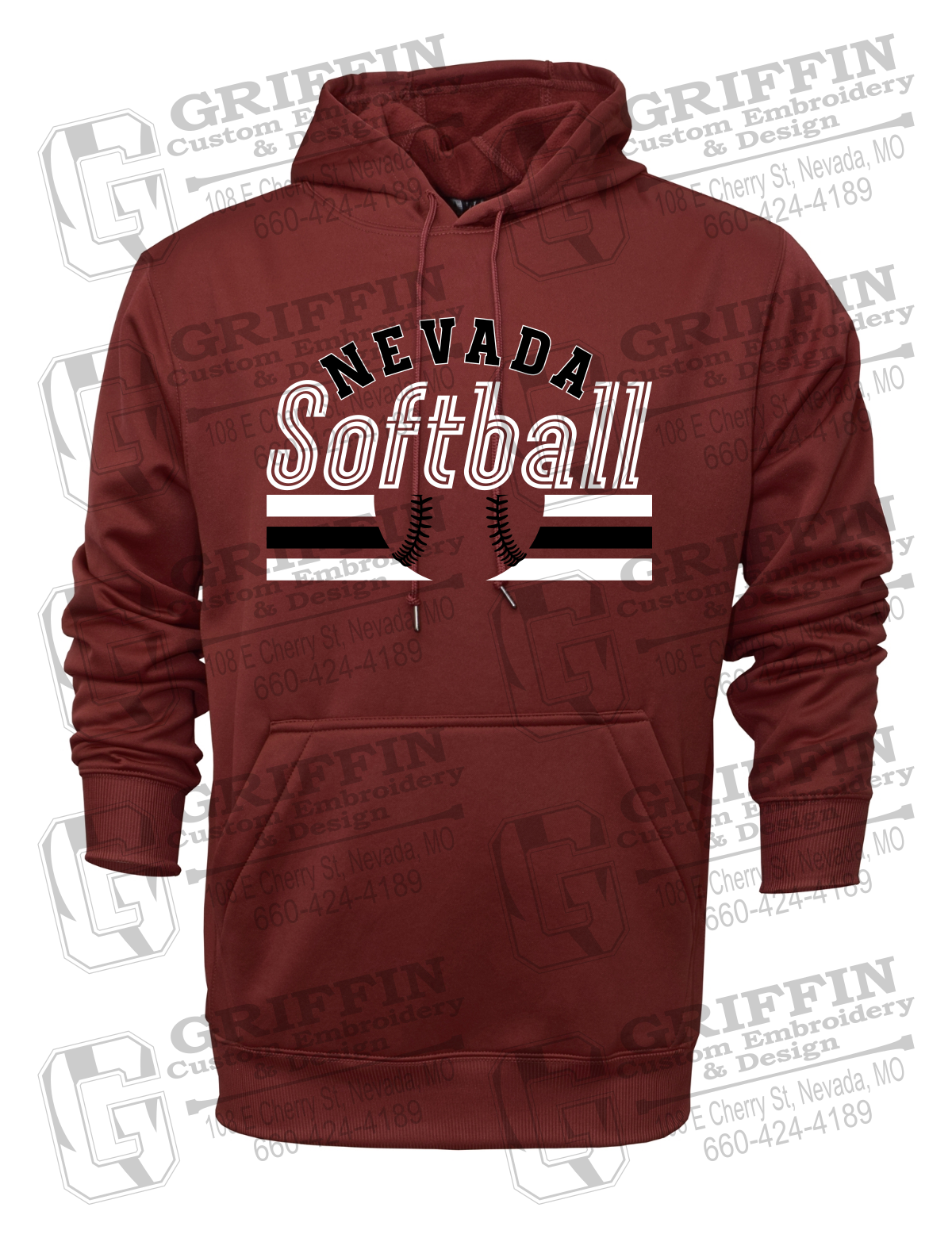 Performance Fleece Hoodie - Softball - Nevada Tigers 27-I