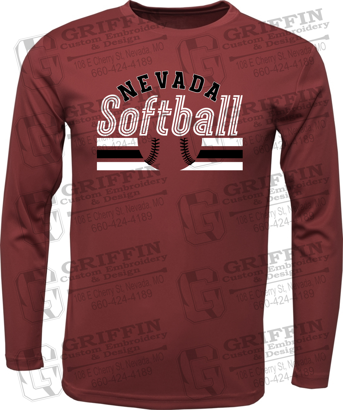 Dry-Fit Long Sleeve T-Shirt - Softball - Nevada Tigers 27-I